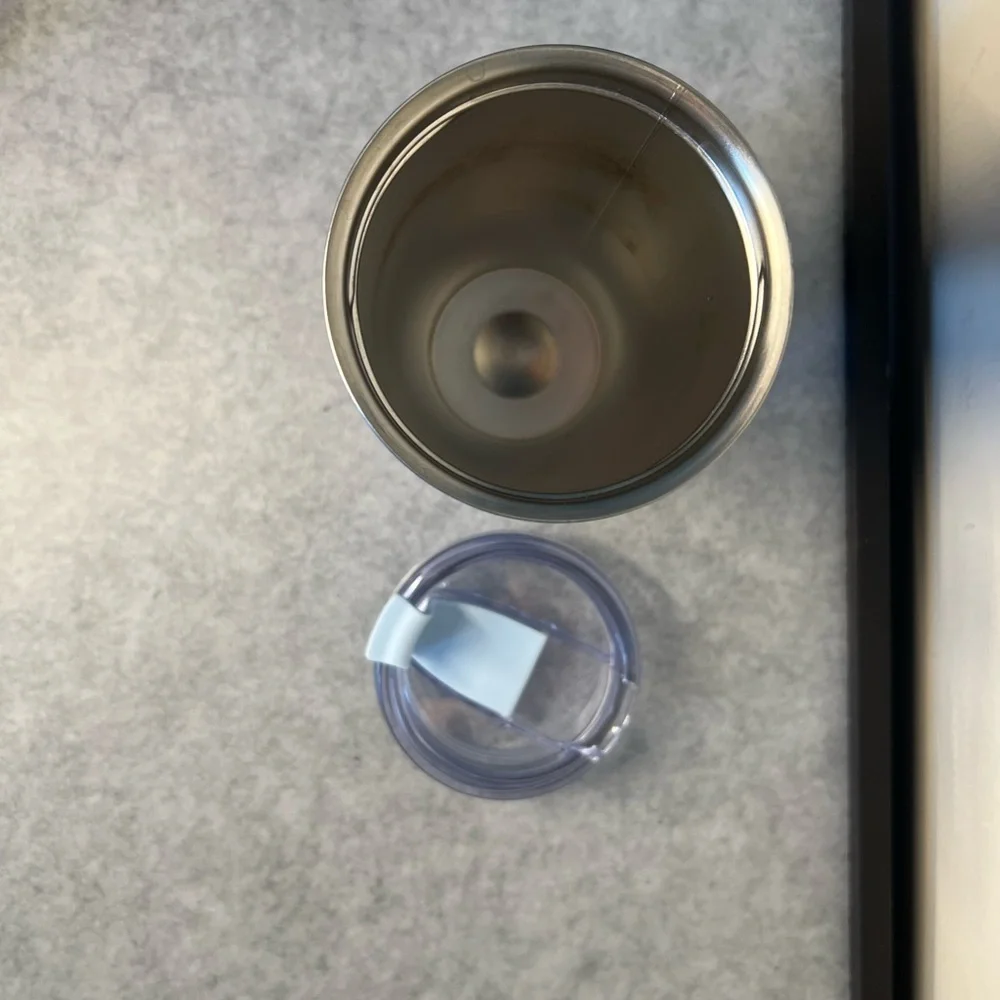 Primula Stainless Steel Travel Tumbler with Light Blue Flip Lid